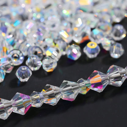 3/4 mm AB Glass Rhombus Beads
