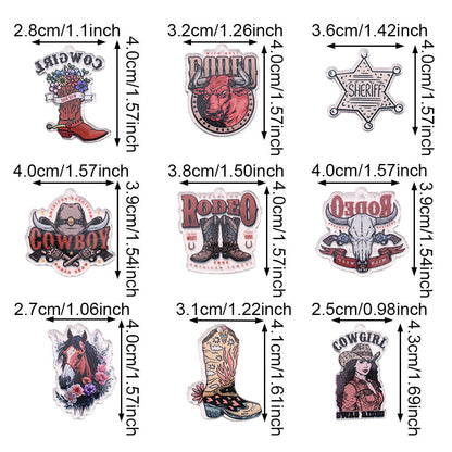 Cowboy Series Acrylic Charms