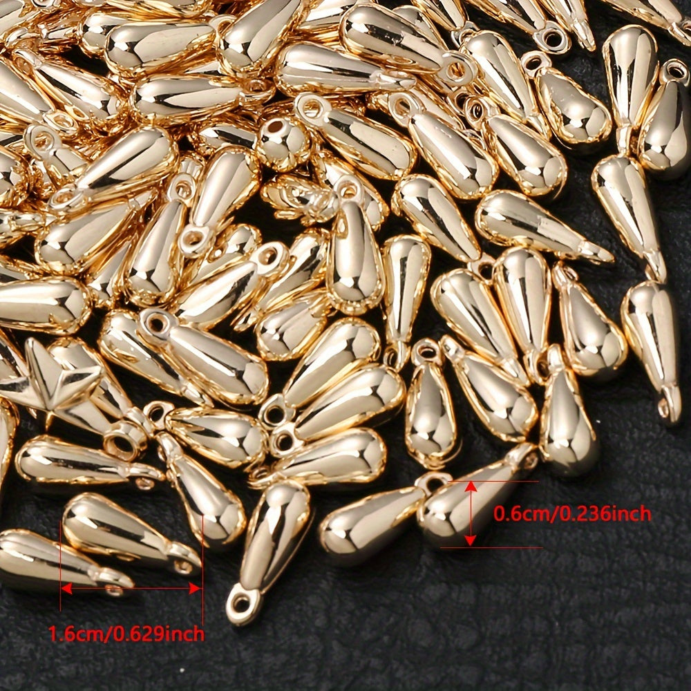 Gold & Silver CCB Plastic Pendants