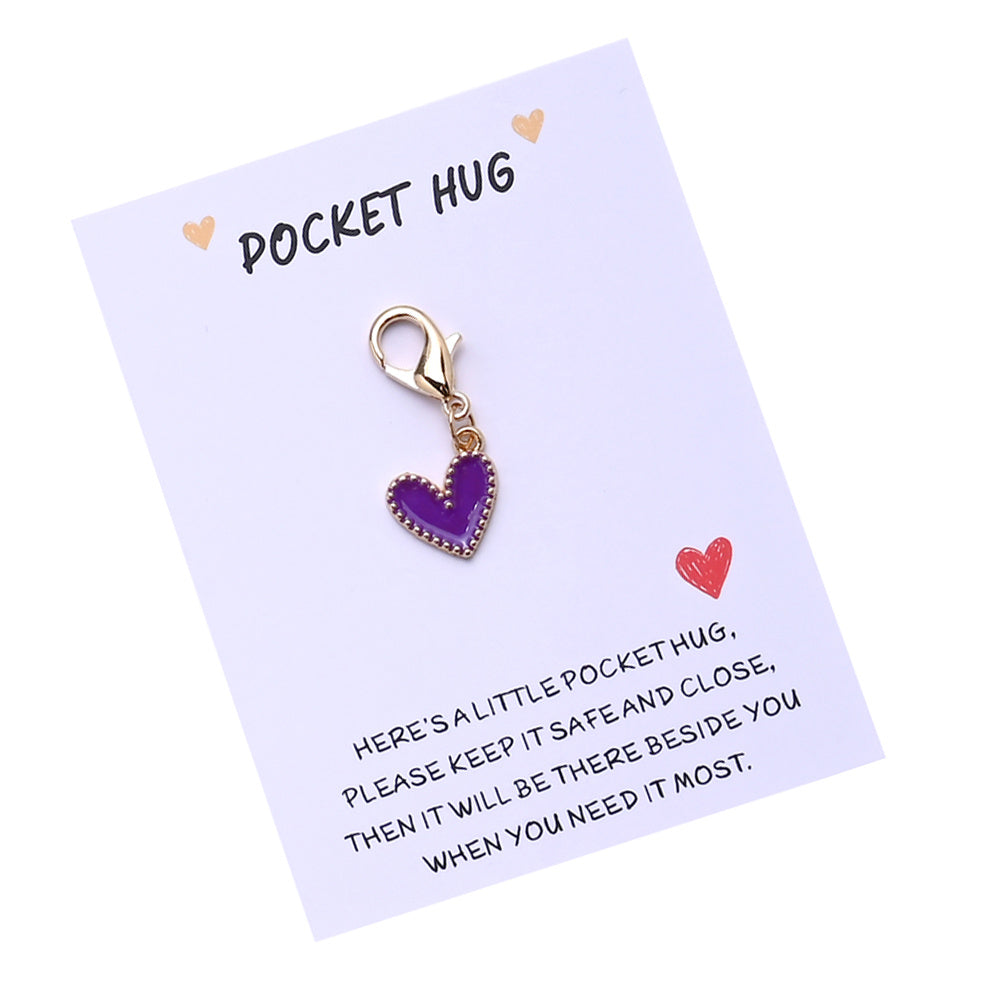 Heart Keychain with Thank You Card