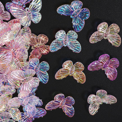 AB Butterfly Charm Beads