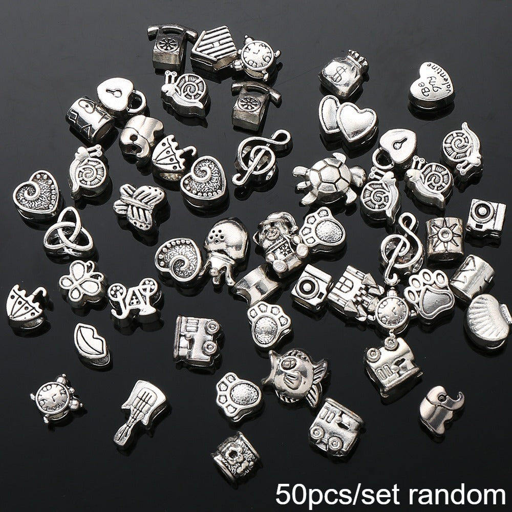 Mixed Alloy Large Hole Beads