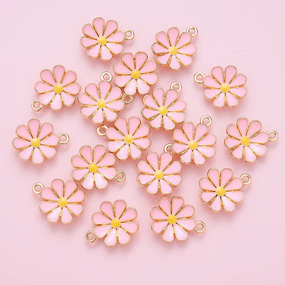 Colorful Daisy Flower Pendant Charms