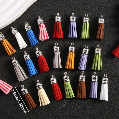 3.6 cm Mini Multicolor Cotton Fringe