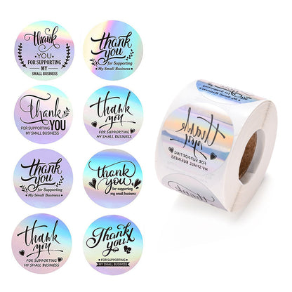 Floral Thank You Stickers