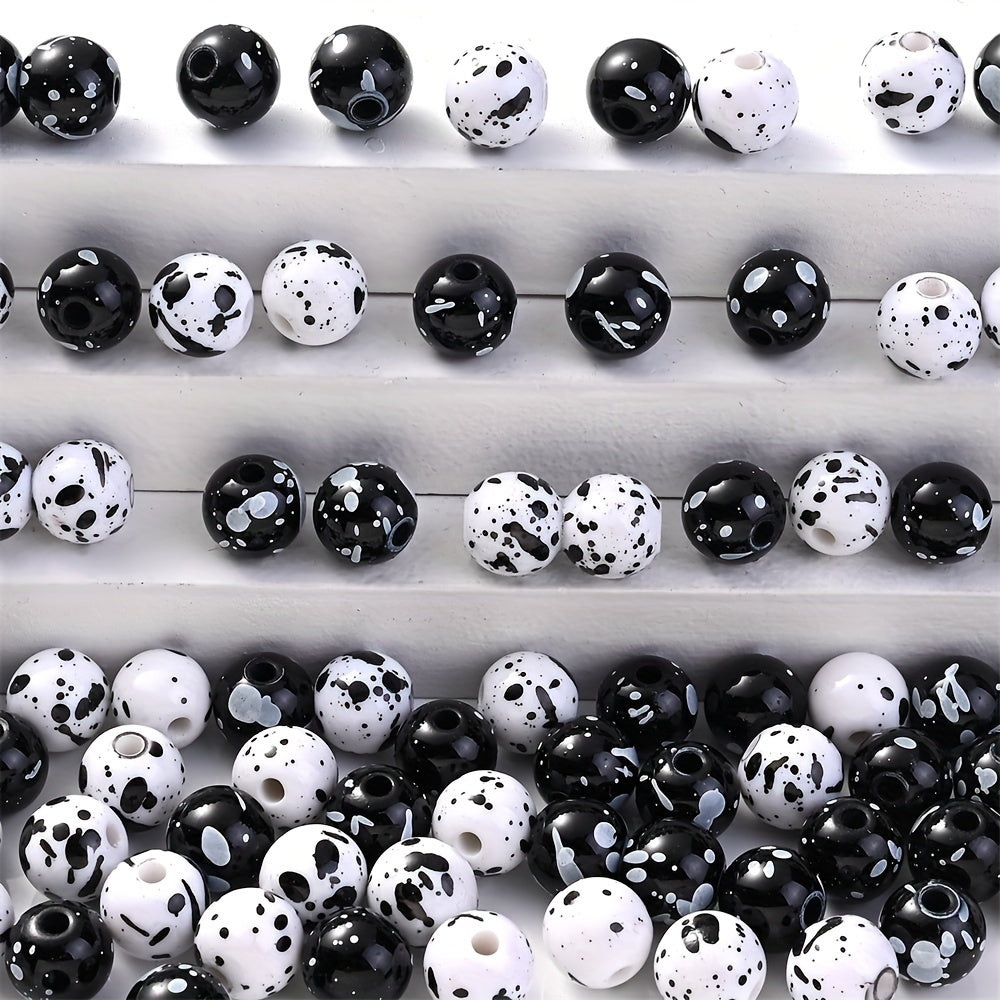 Acrylic Ink Round Beads