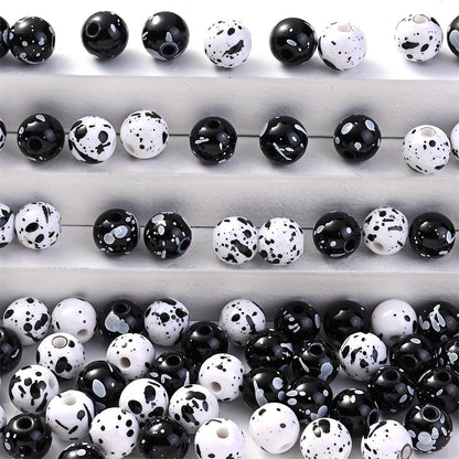 Acrylic Ink Round Beads