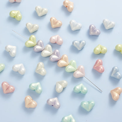 Macaron Heart Acrylic Beads