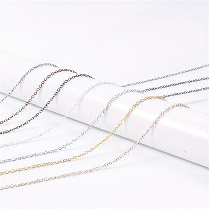2 Rolls Basic Chains with 20pcs Lobster Clasps & 60pcs Open Jump Ring