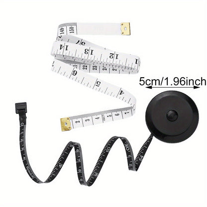 1SET Mini Retractable Soft Measuring Tape