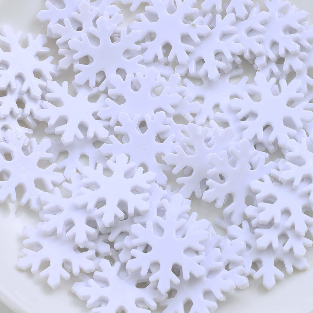 Plastic Snowflake Ornaments