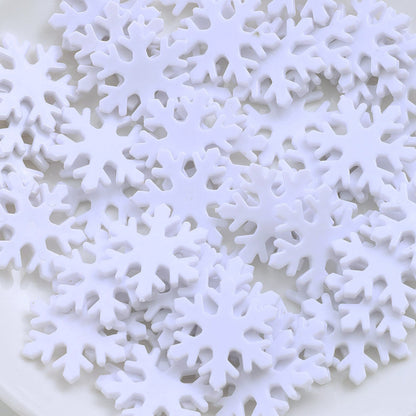 Plastic Snowflake Ornaments