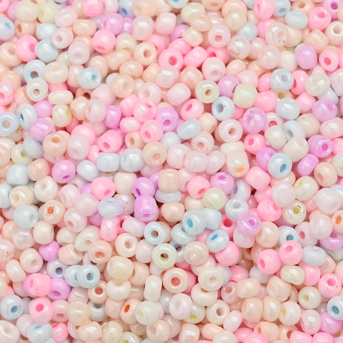 50G 3mm Candy Color Glass Seed Bead Set