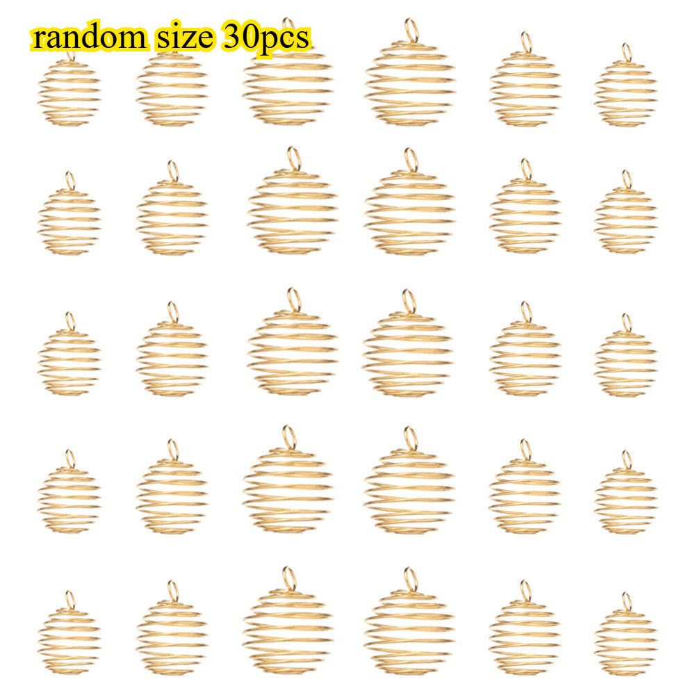 Random Spiral Bead Cages Pendants Holders