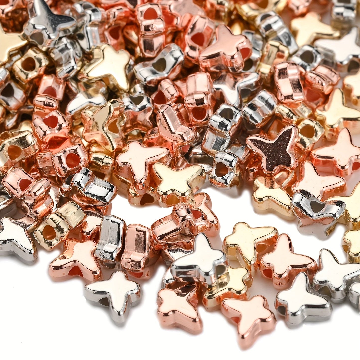 100PCS 5×6mm Mini Butterfly CCB Bead Set