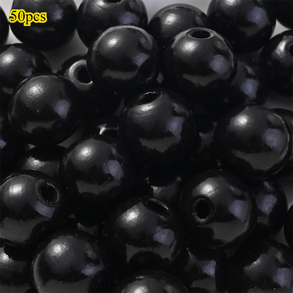 Marine-Themed Wooden Beads